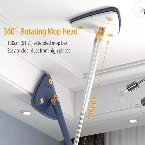 ¡Limpieza Total sin Esfuerzo! Fregona Giratoria 360° con Escurridor Triangular