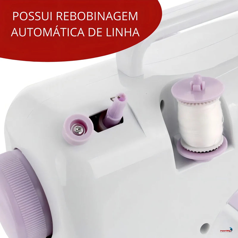 Máquina de Coser Eléctrica Portátil con mesa para Casa – 127V/220V
