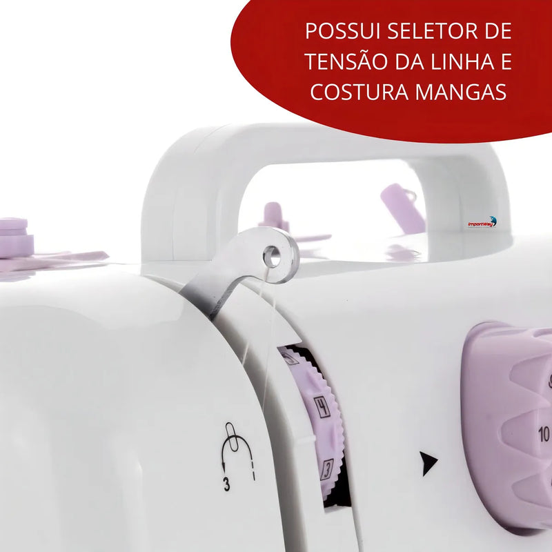 Máquina de Coser Eléctrica Portátil con mesa para Casa – 127V/220V